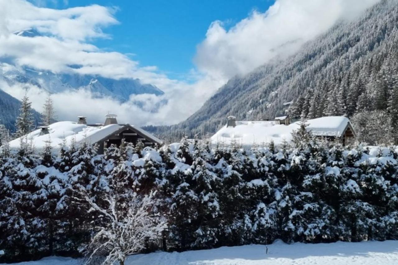 Charming Apt With Swimming Pool In Argentiere Chamonix Mont Blanc Exterior foto